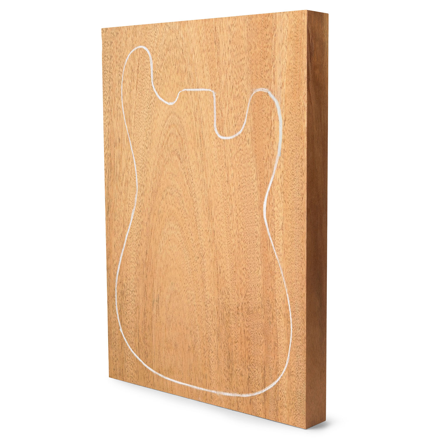 Afrikanischer Mahagoni-Korpusrohling, 1-Piece